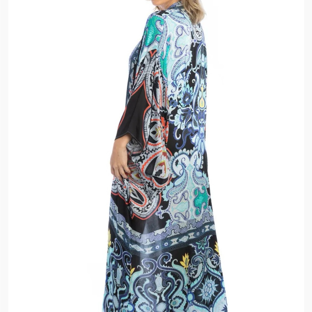 Free People Bungalow Paisley Kimono / Duster